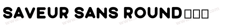 Saveur Sans Round字体转换